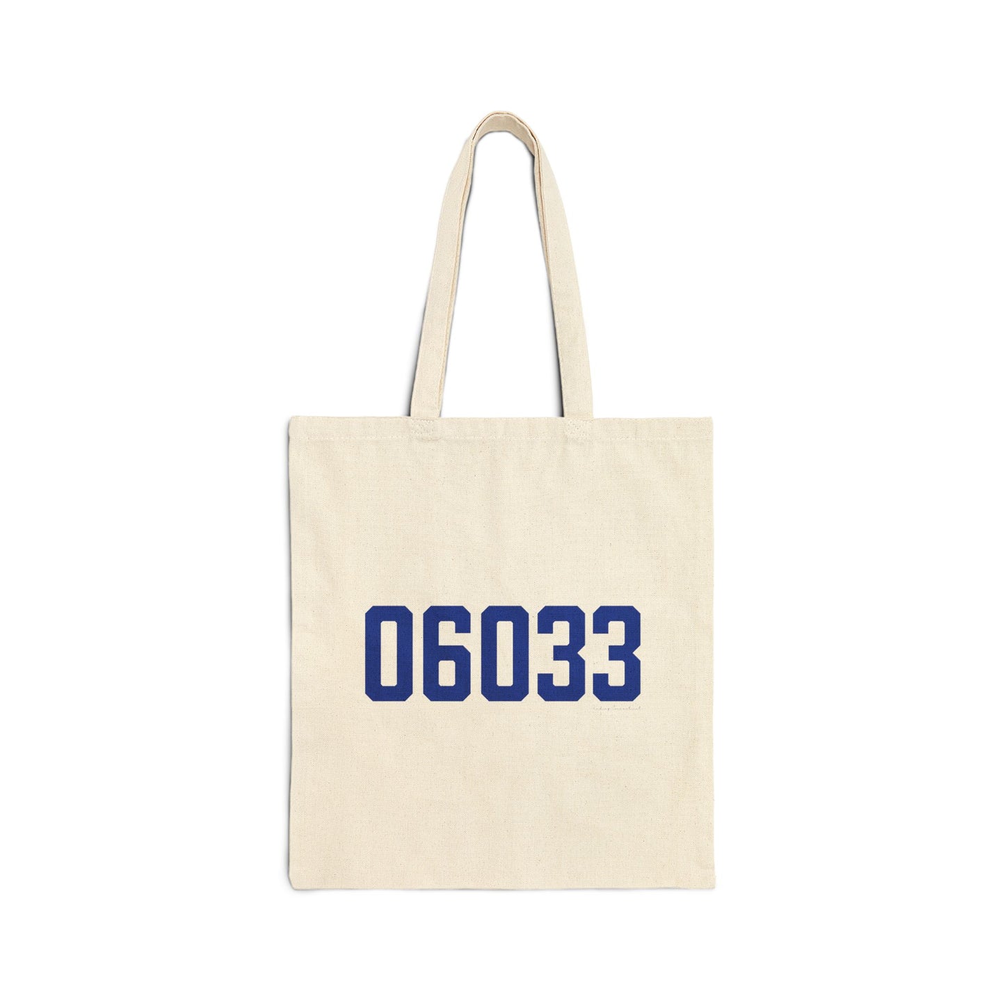 06033 Glastonbury Connecticut Zip Code Cotton Canvas Tote Bag