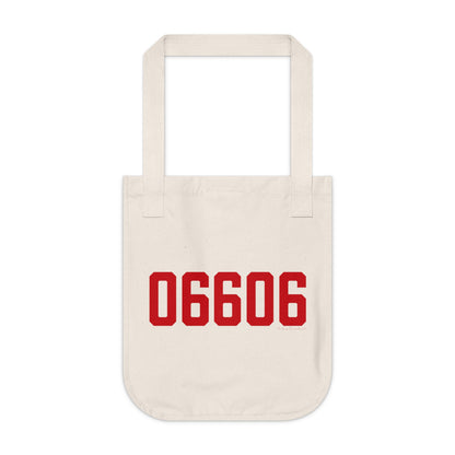 06606 Bridgeport Connecticut Zip Code Organic Canvas Tote Bag