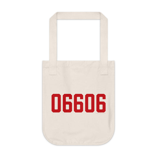 06606 Bridgeport Connecticut Zip Code Organic Canvas Tote Bag