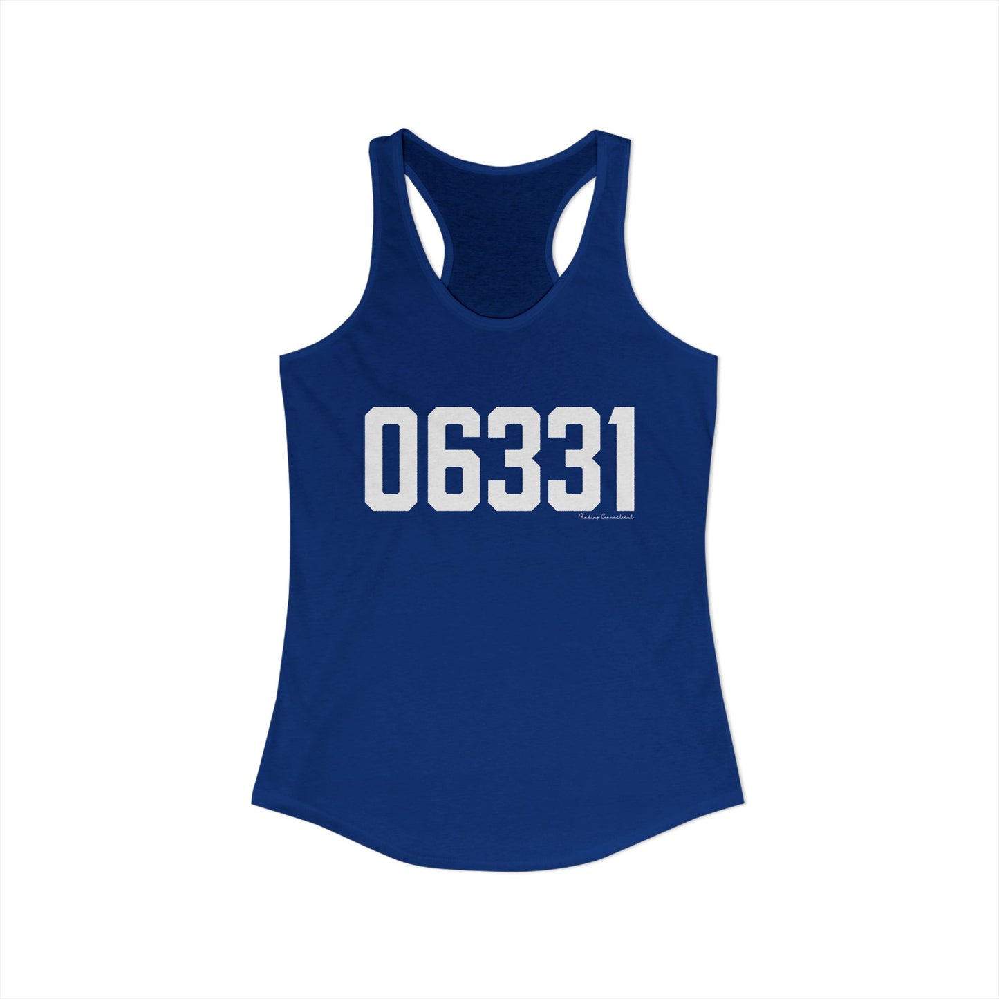 06331 Canterbury CT Zip Code Women's Ideal Racerback Tank Top