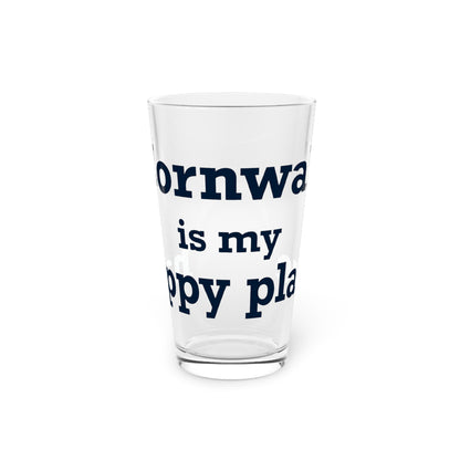 Cornwall is My Happy Place Pint Glass, 16oz