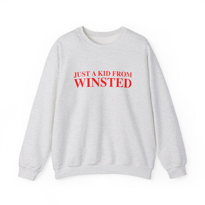 Just a kid from Winsted Unisex Heavy Blend™ Crewneck Sweatshirt
