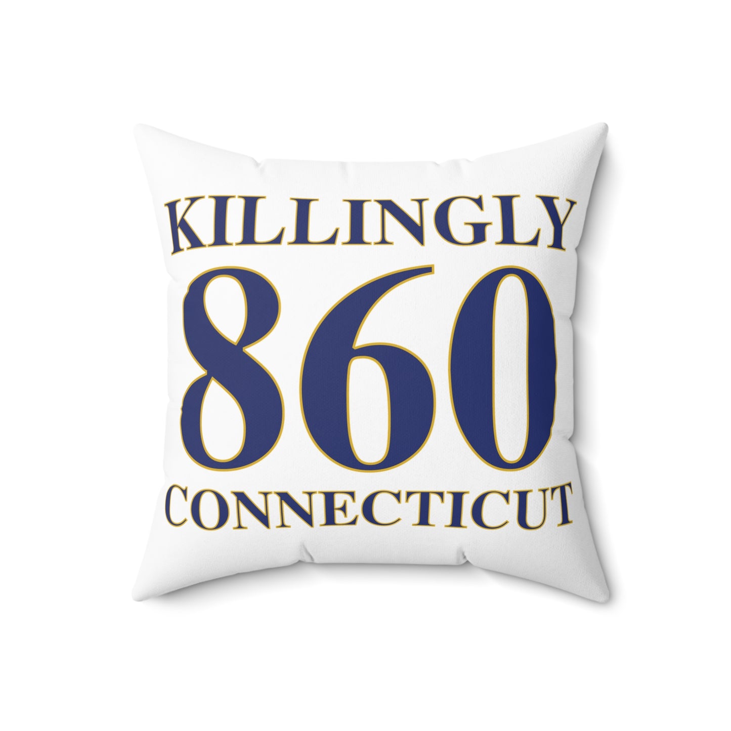 Killingly 860 Connecticut Spun Polyester Square Pillow