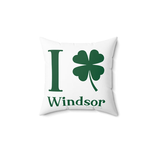 I Clover Windsor Spun Polyester Square Pillow