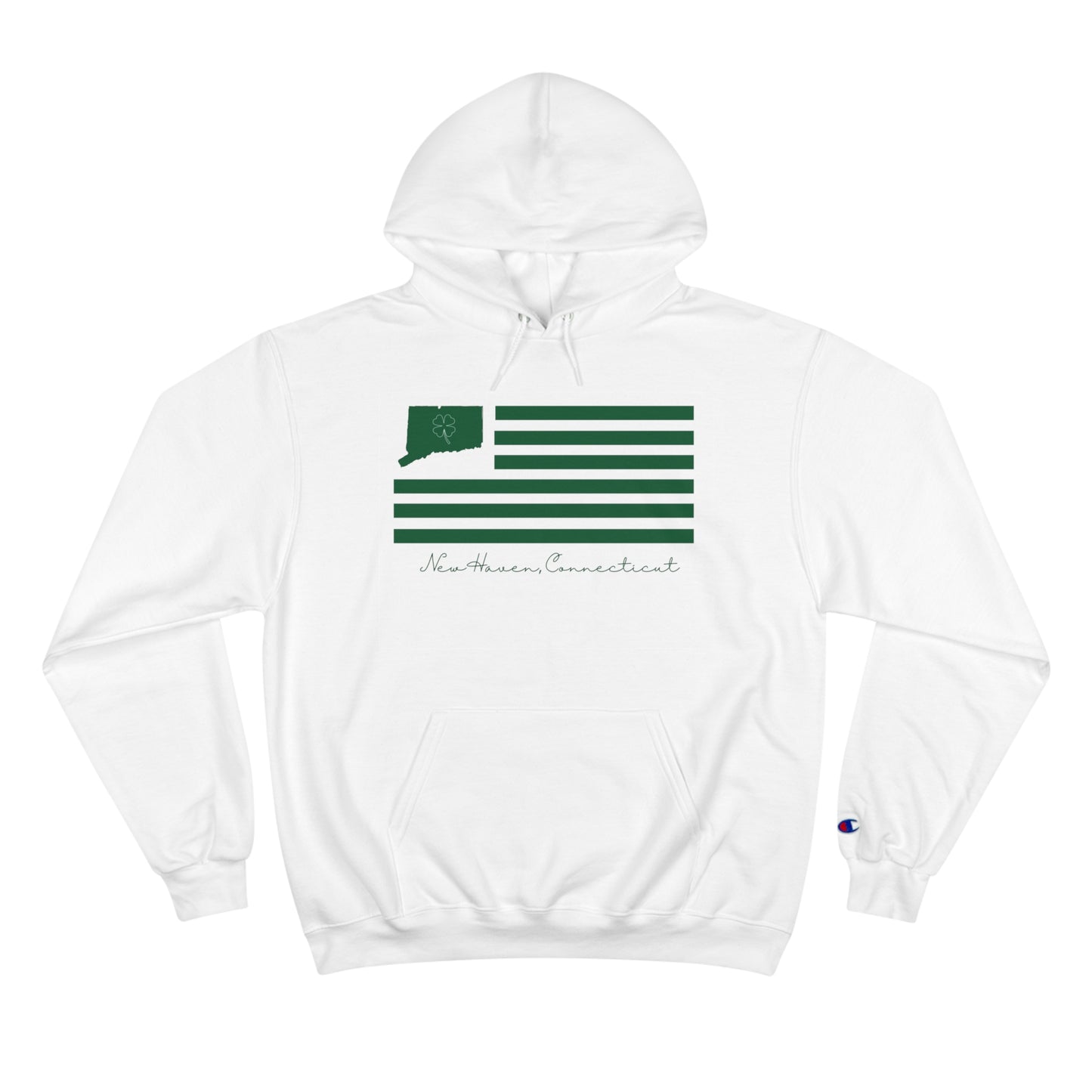 New Haven Connecticut St Patrick's Day Flag Champion Hoodie