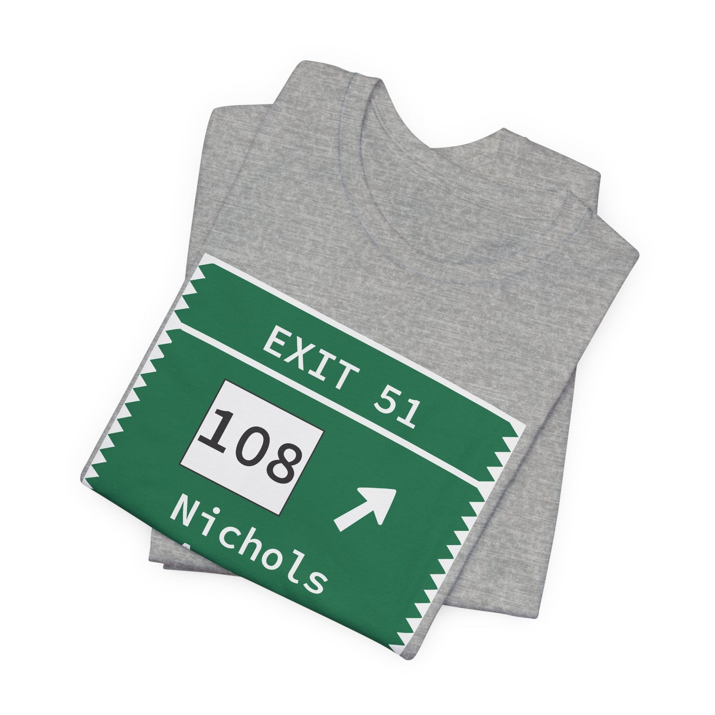 Vintage Merritt Parkway Exit 51 Sign Unisex Jersey Short Sleeve T-Shirt