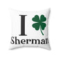 I Clover Sherman Spun Polyester Square Pillow