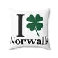 I Clover Norwalk Spun Polyester Square Pillow