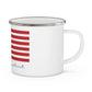 Ledyard Connecticut Flag Enamel Camping Mug