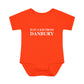 Just a kid from Danbury Infant Baby Rib Bodysuit