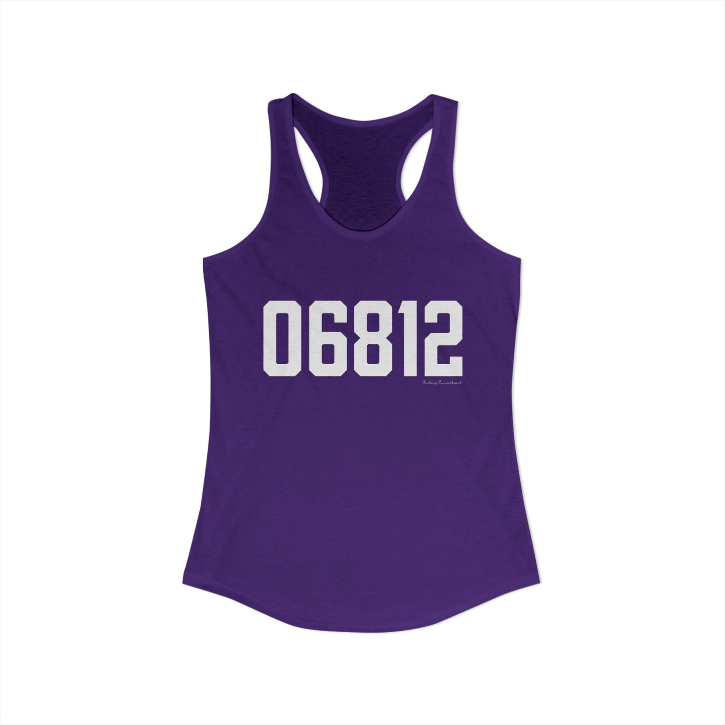 06812 New Fairfield CT Zip Code Women's Ideal Racerback Tank Top
