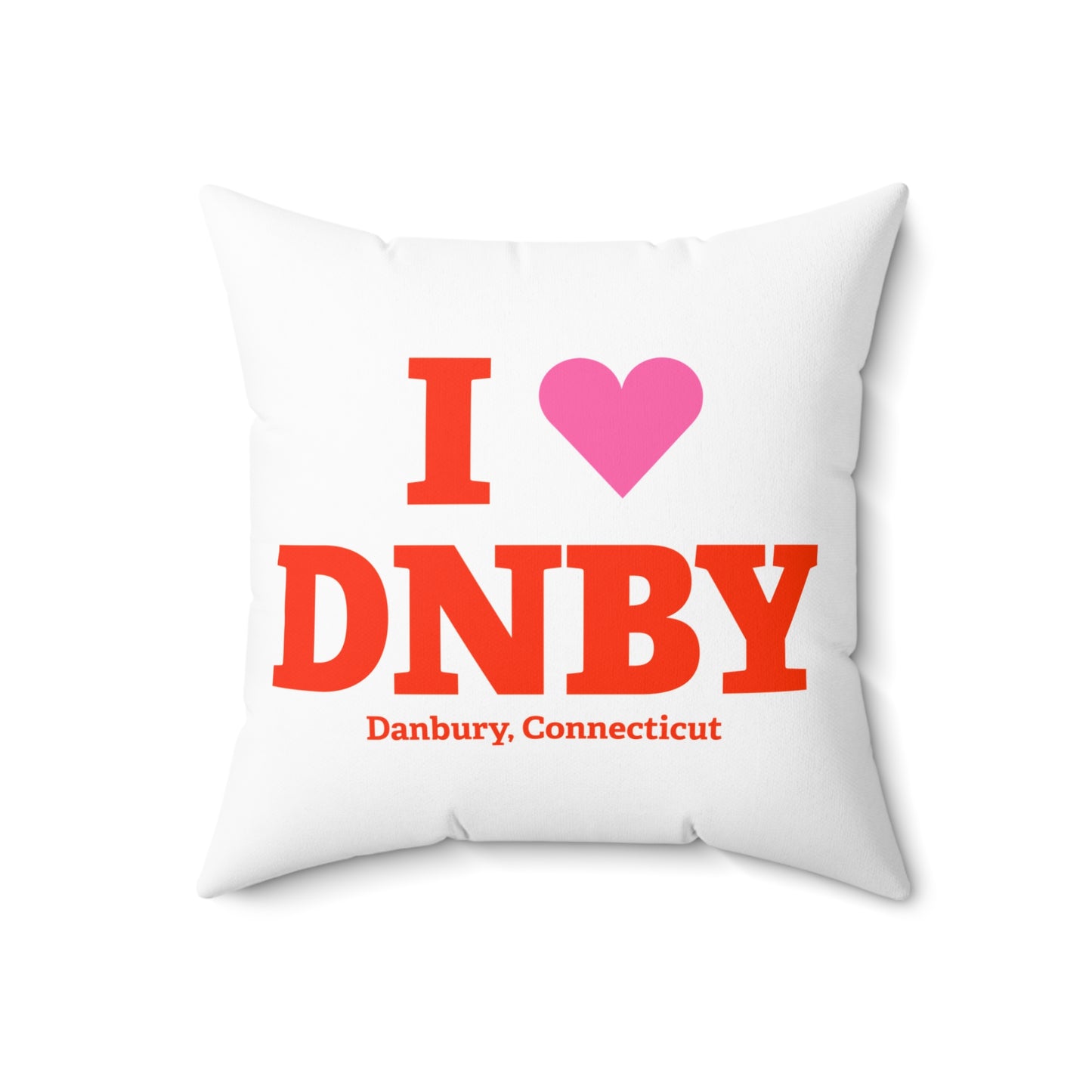 I Heart DNBY Spun Polyester Square Pillow