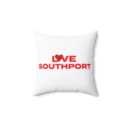 Love Southport Spun Polyester Square Pillow