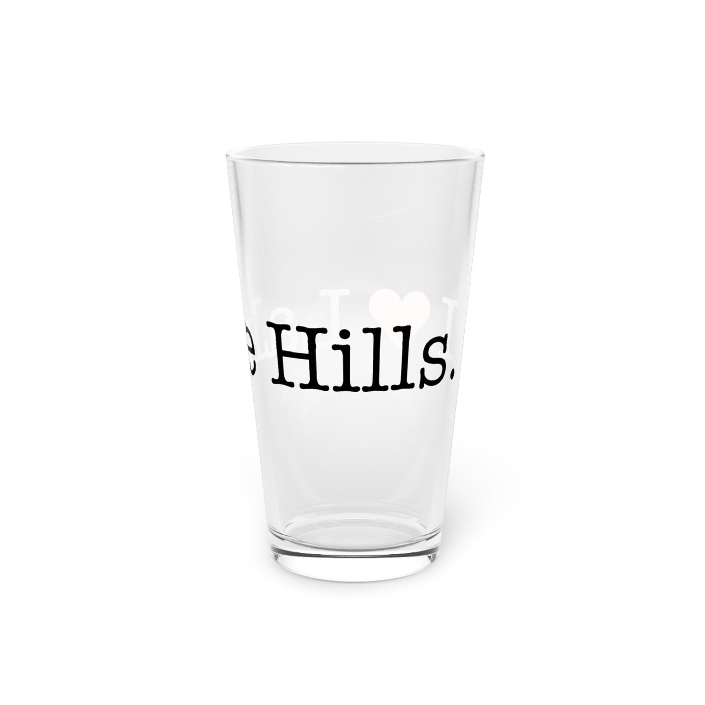 I Heart Lake Hills. Pint Glass, 16oz