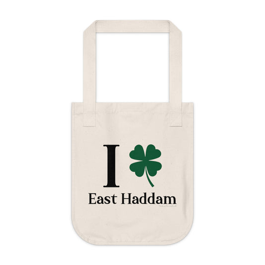 I Clover East Haddam Organic Canvas Tote Bag