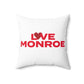 Love Monroe Spun Polyester Square Pillow