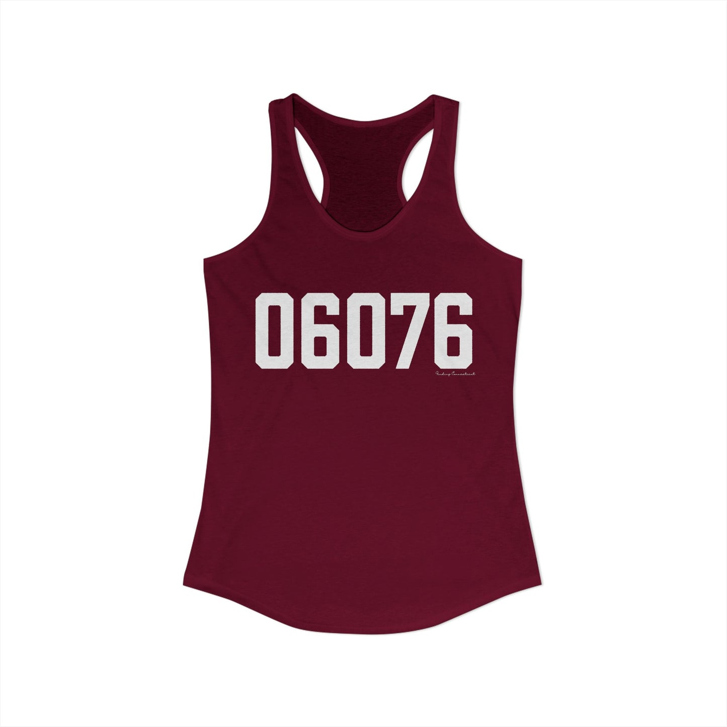 06076 Union CT Zip Code Women's Ideal Racerback Tank Top