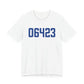 06423 East Haddam Connecticut Zip Code Unisex Jersey Short Sleeve T-Shirt