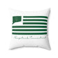 Naugatuck Connecticut St. Patrick’s Day Flag Spun Polyester Square Pillow