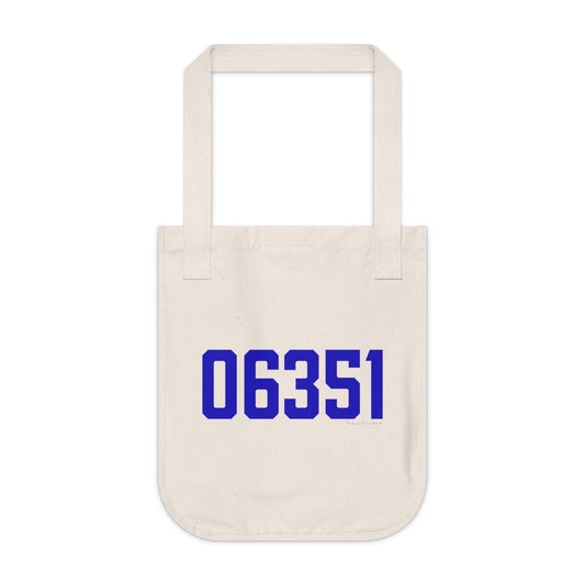 06351 Lisbon Connecticut Zip Code Organic Canvas Tote Bag