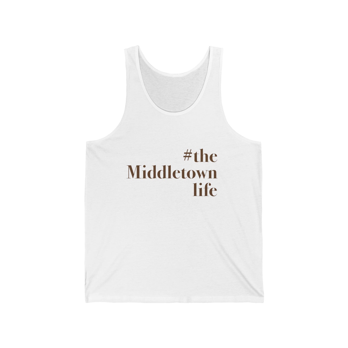 #themiddletownlife Unisex Jersey Tank