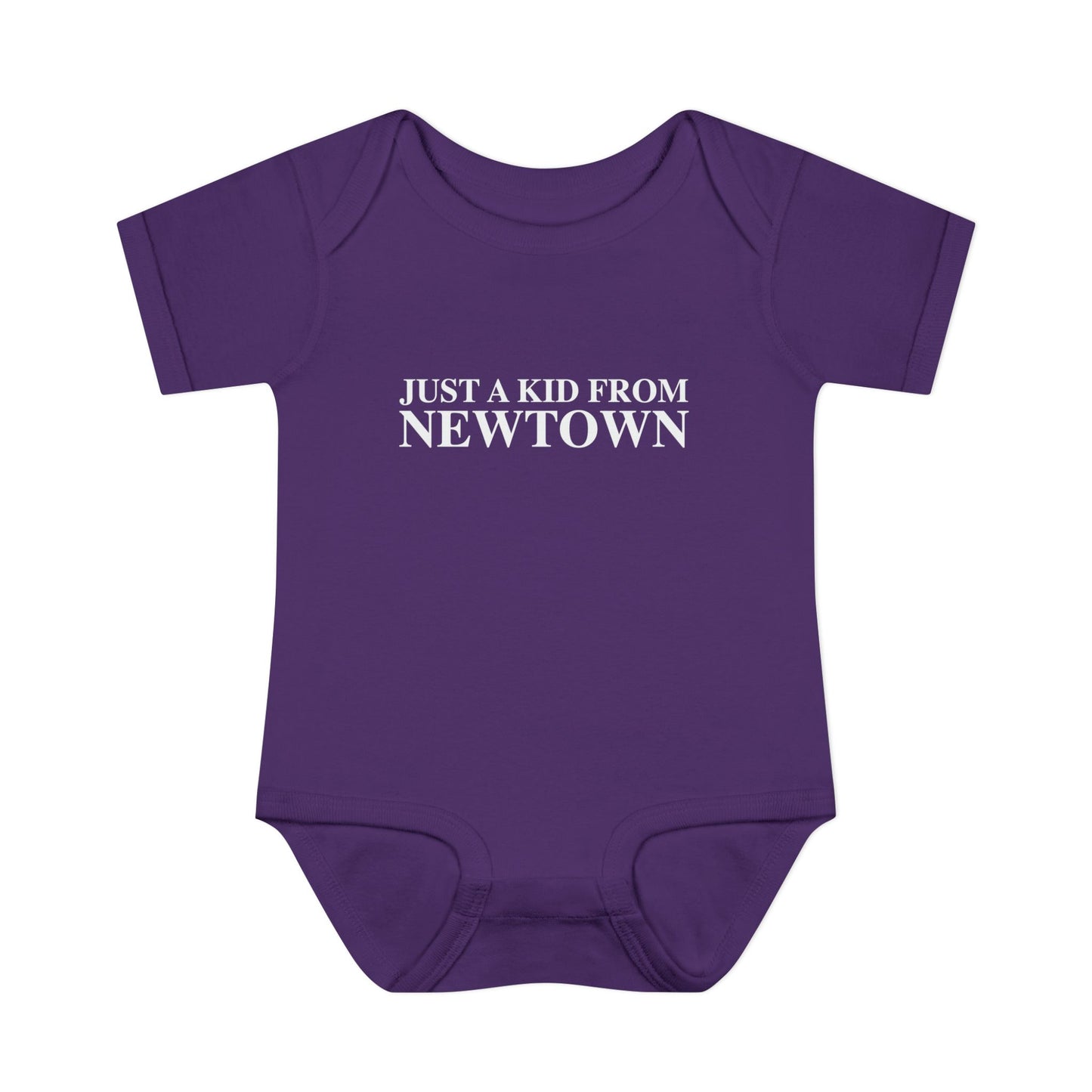 Just a kid from Newtown Infant Baby Rib Bodysuit