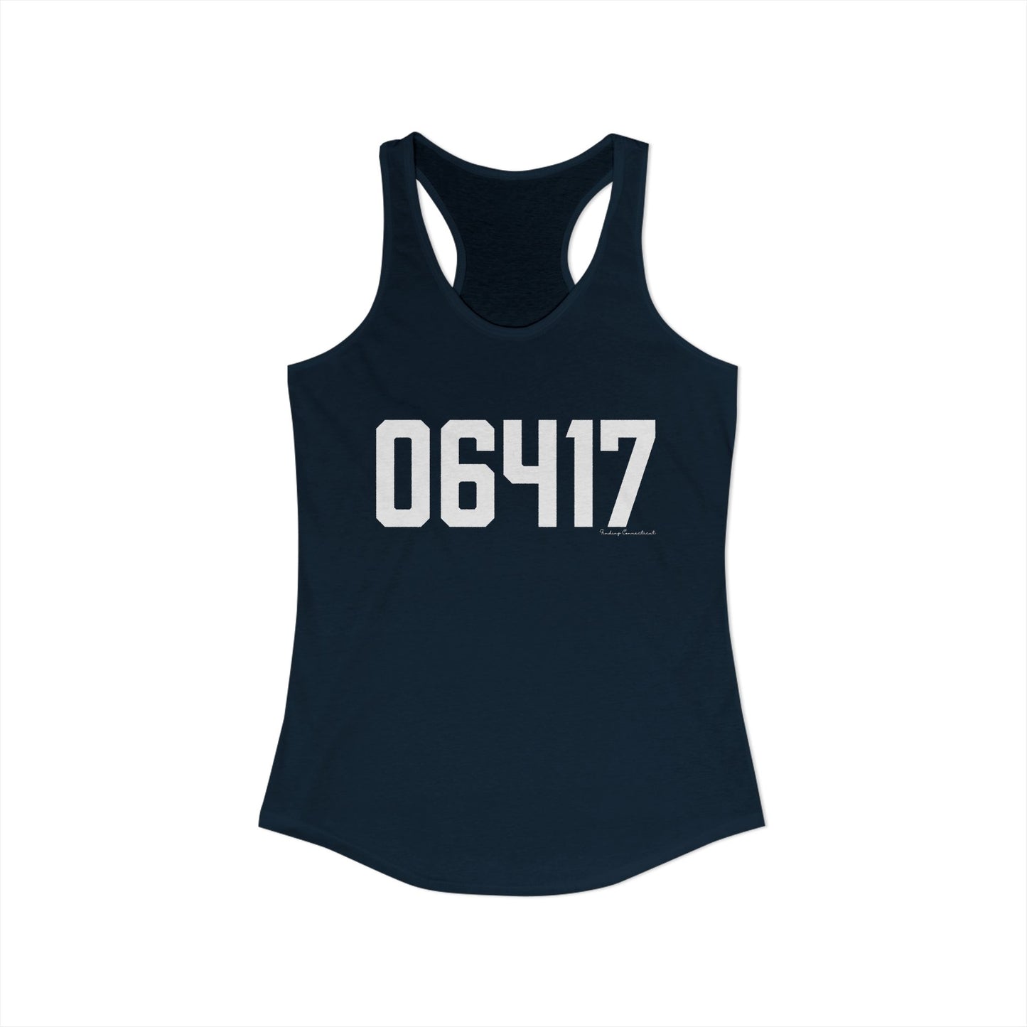 06417 Deep River CT Zip Code Women's Ideal Racerback Tank Top