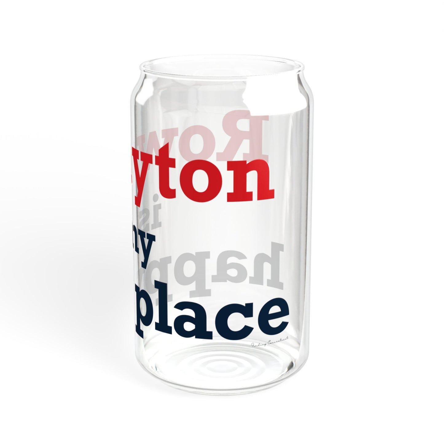 Rowayton is My Happy Place Sipper Glass, 16oz