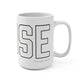 Goose Zip Code White & Black Mug 15oz