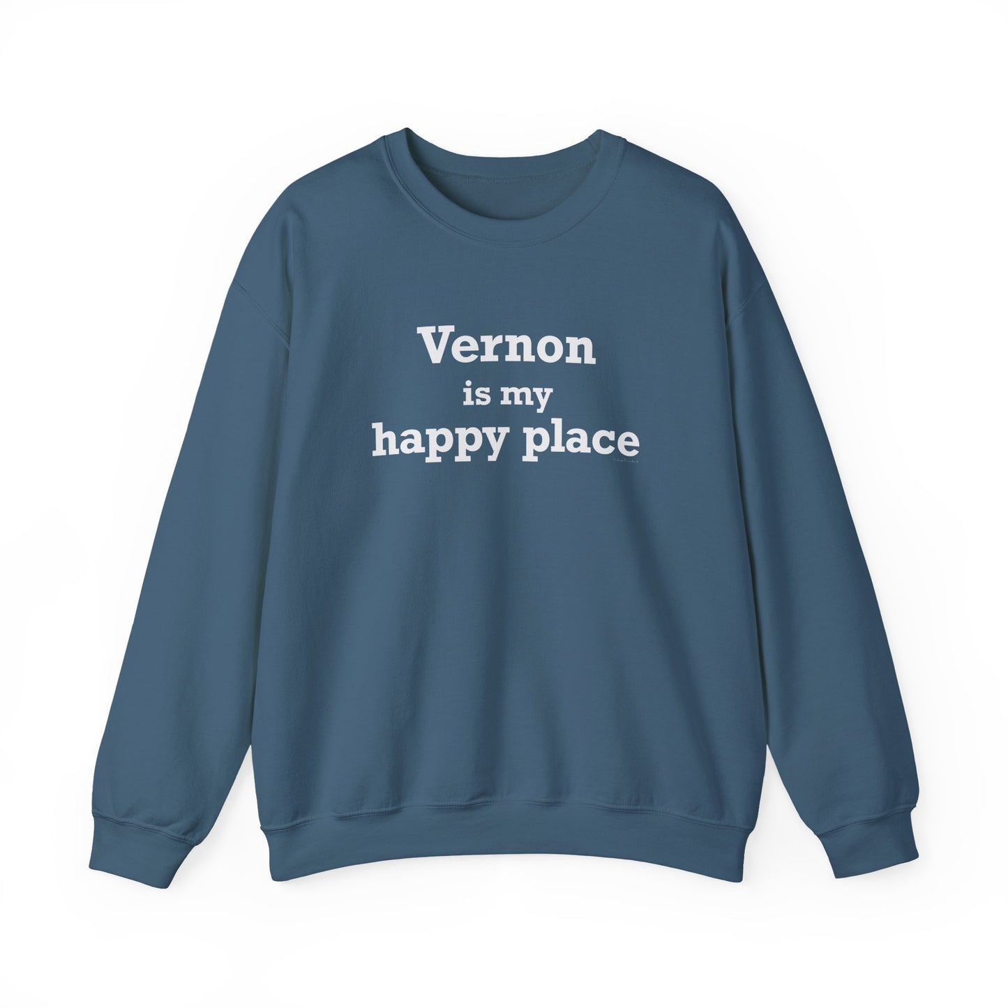 Vernon is My Happy Place Unisex Heavy Blend™ Crewneck Sweatshirt