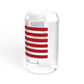 Monroe Connecticut Flag Sipper Glass, 16oz