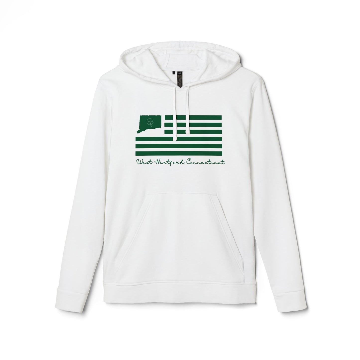 West Hartford Connecticut St Patrick’s Day Flag adidas Unisex Fleece Hoodie