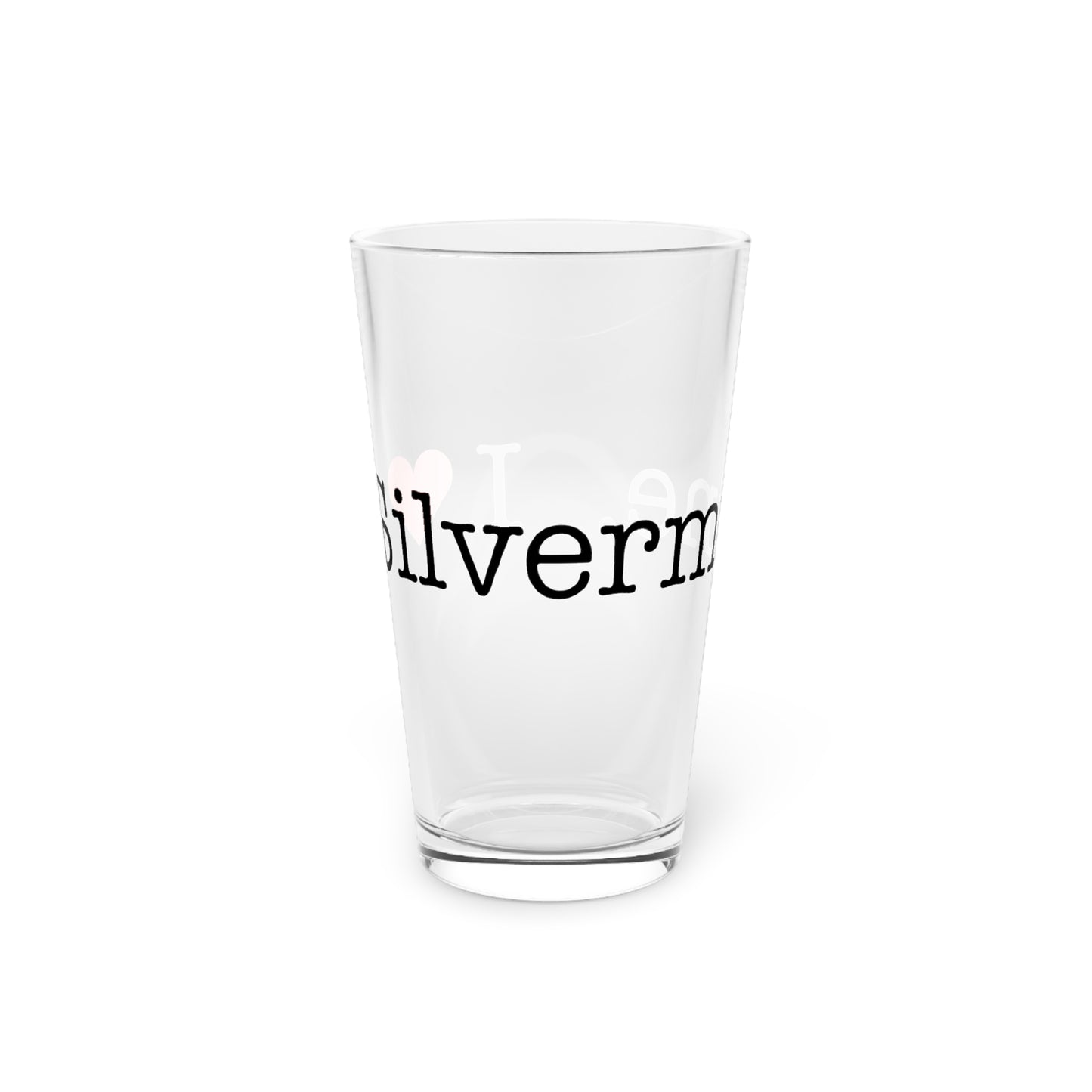 I Heart Silvermine. Pint Glass, 16oz