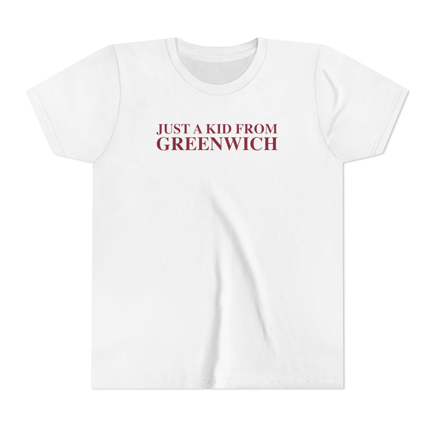 Just a kid from Greenwich Youth Short Sleeve T-Shirt