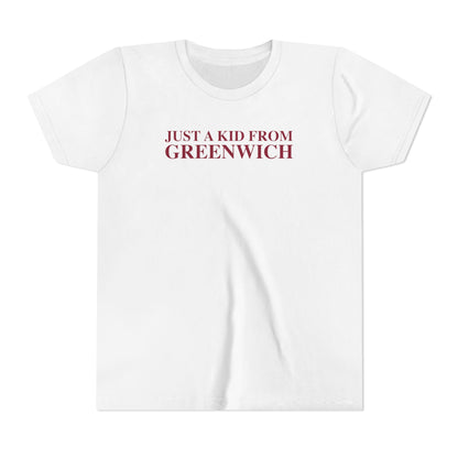 Just a kid from Greenwich Youth Short Sleeve T-Shirt