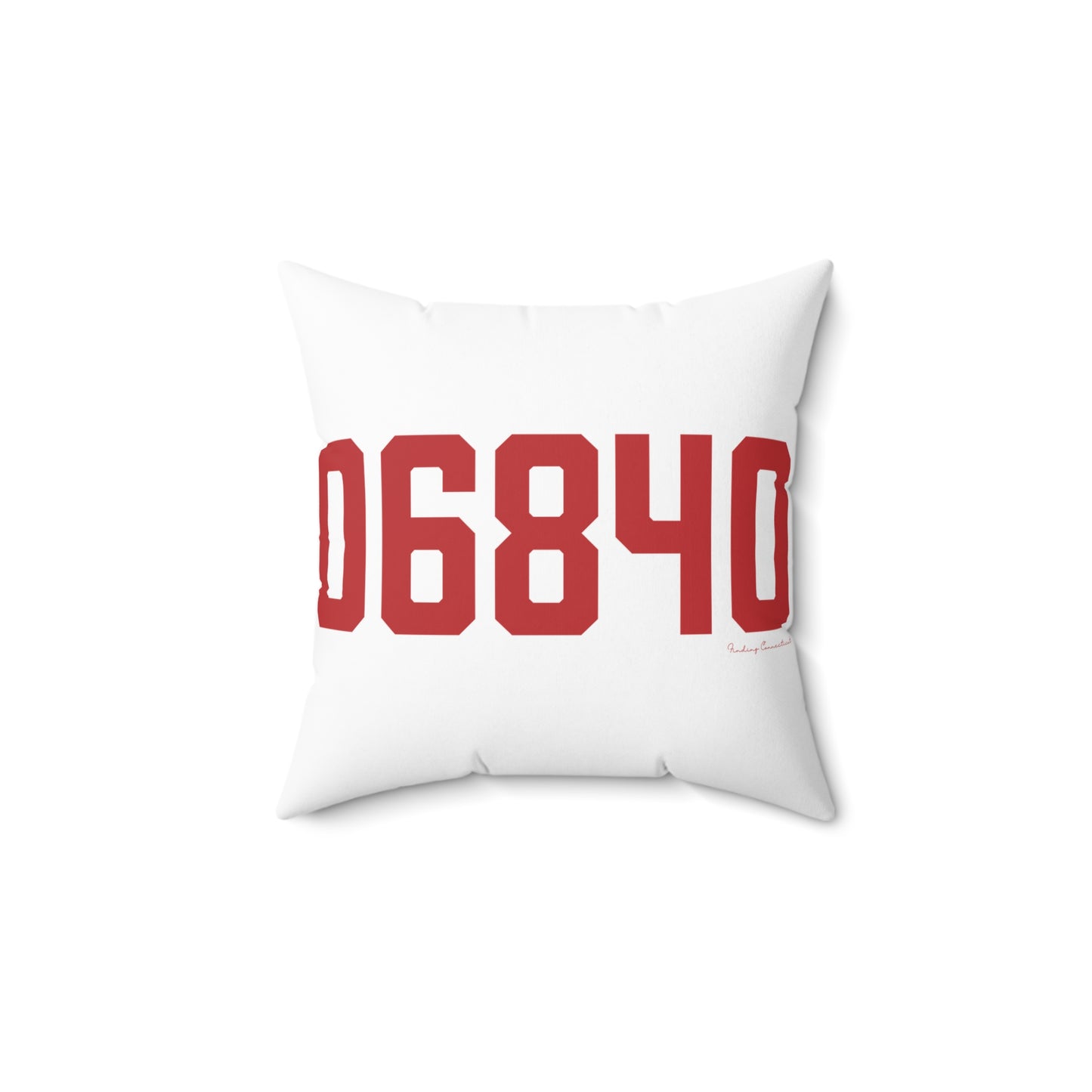06840 New Canaan Connecticut Zip Code Spun Polyester Square Pillow