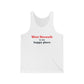 West Norwalk is my happy place Unisex Jersey Tank Top