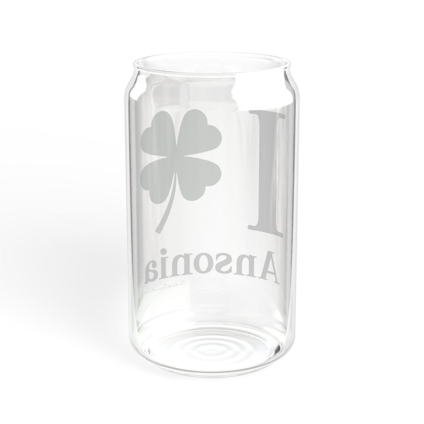 I Clover Ansonia Sipper Glass, 16oz