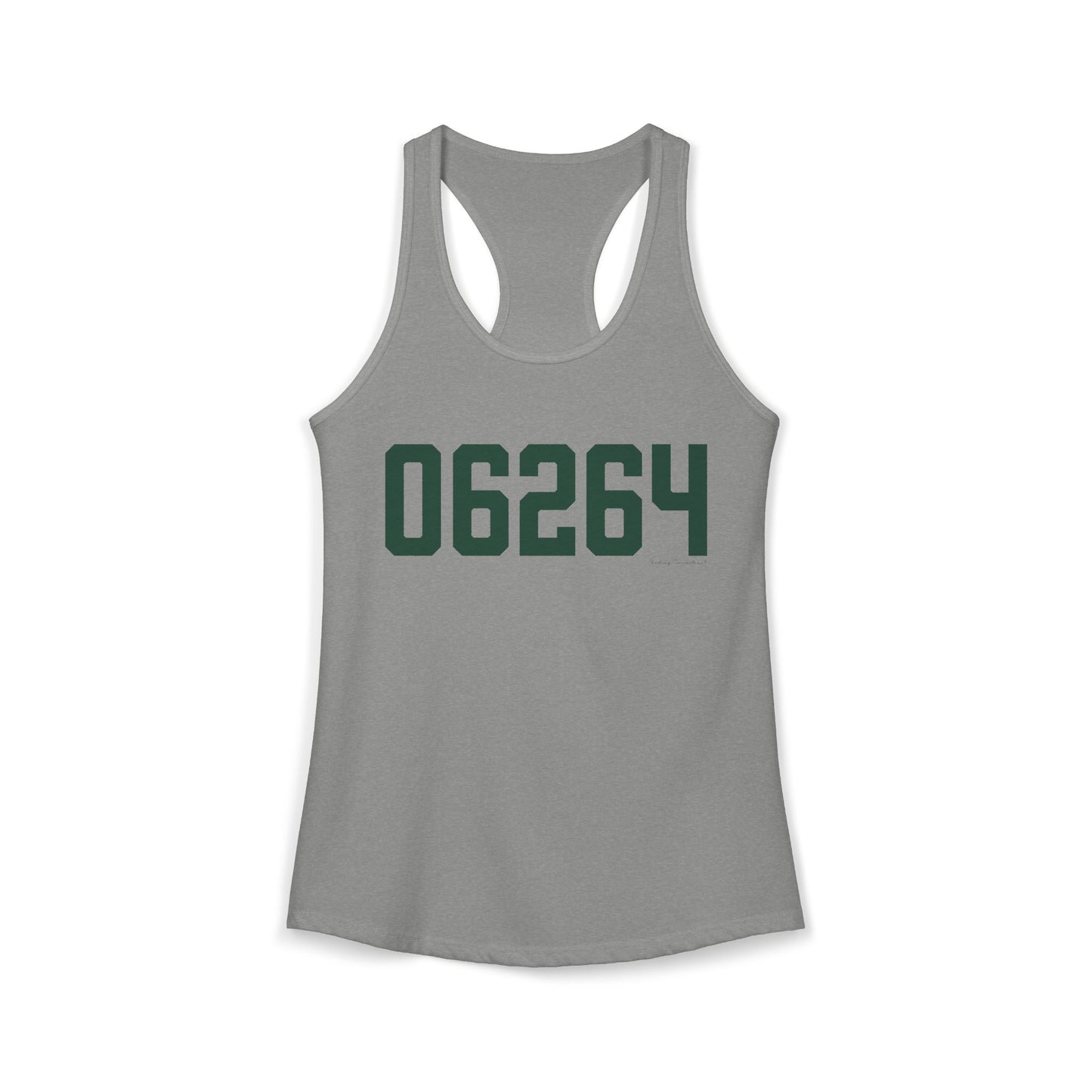 06264 Scotland Connecticut Zip Code Women's Ideal Racerback Tank Top