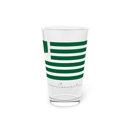 Canaan Connecticut St. Patrick’s Day Flag Pint Glass, 16oz