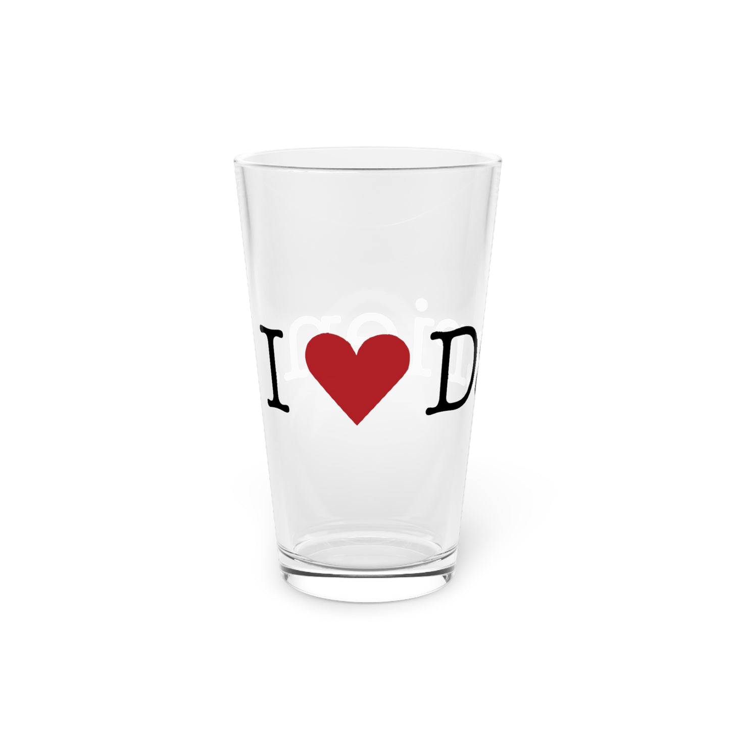 I Heart Darien. Pint Glass, 16oz