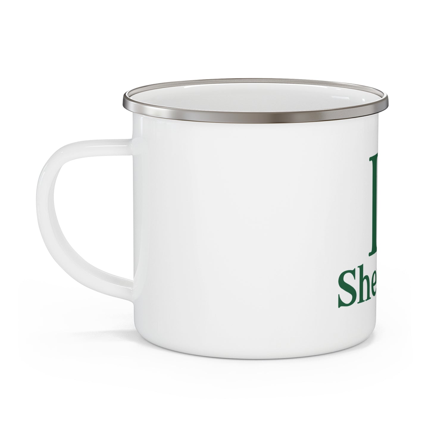 I Clover Sherman Enamel Camping Mug