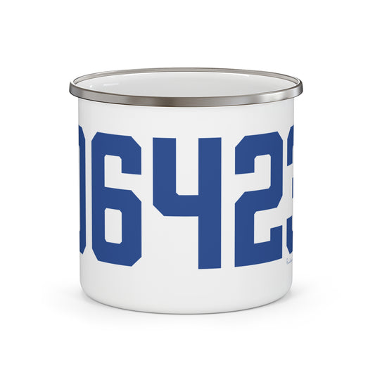 06423 East Haddam Connecticut Zip Code Enamel Camping Mug
