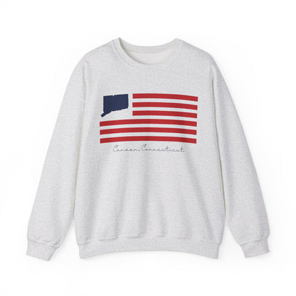 Canaan Connecticut Flag Unisex Heavy Blend™ Crewneck Sweatshirt