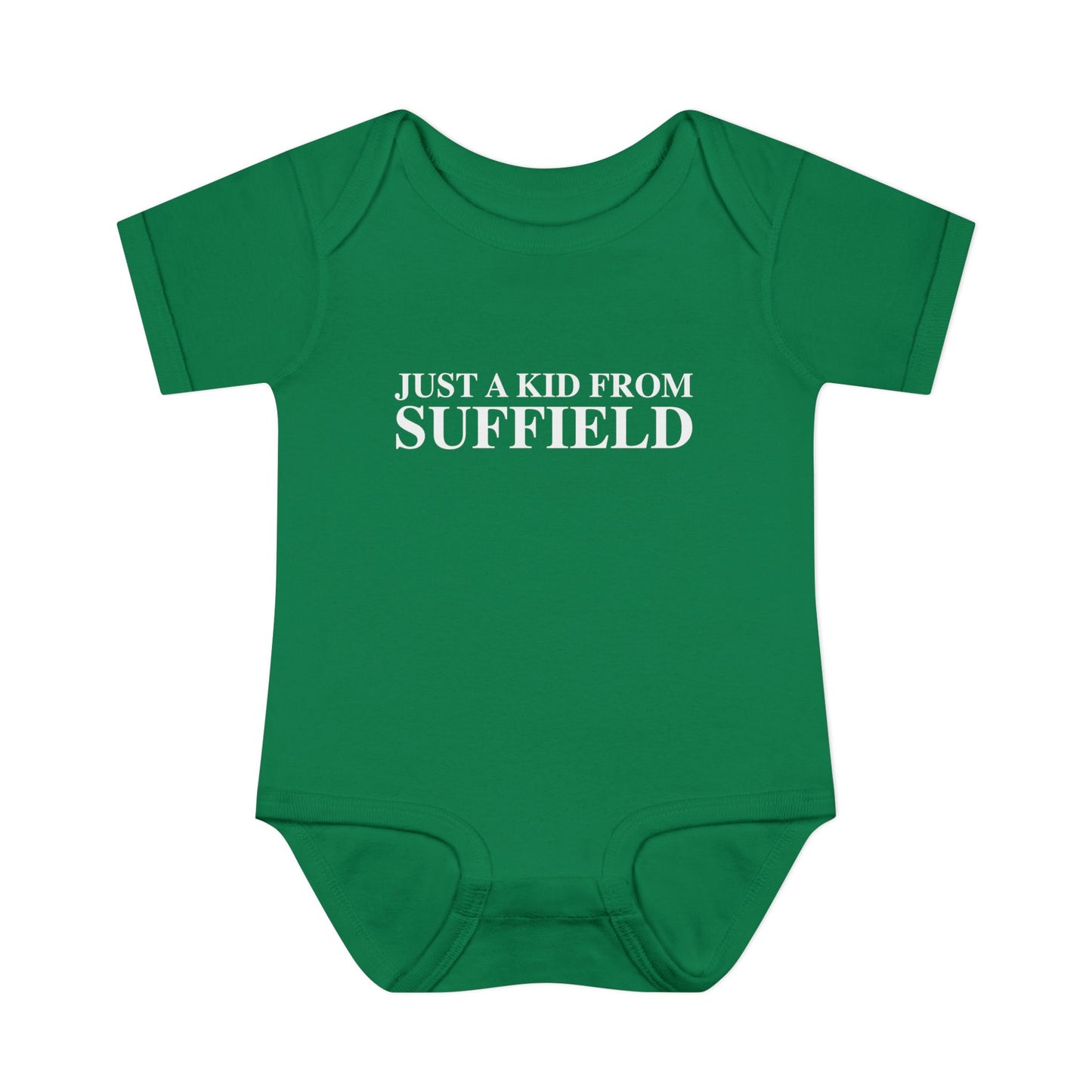 Just a kid from Suffield Infant Baby Rib Bodysuit