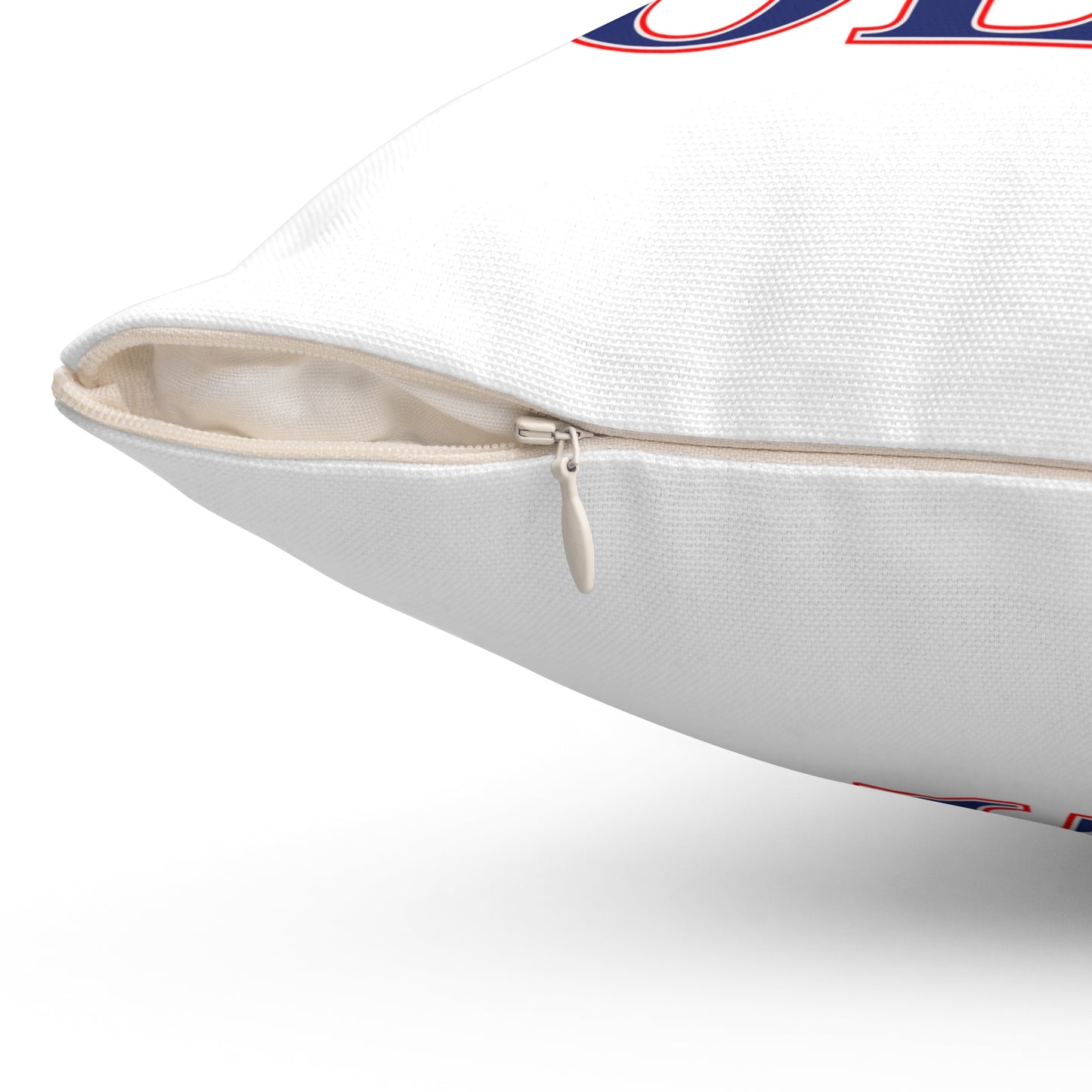 860 Bolton Red, White & Blue Spun Polyester Square Pillow