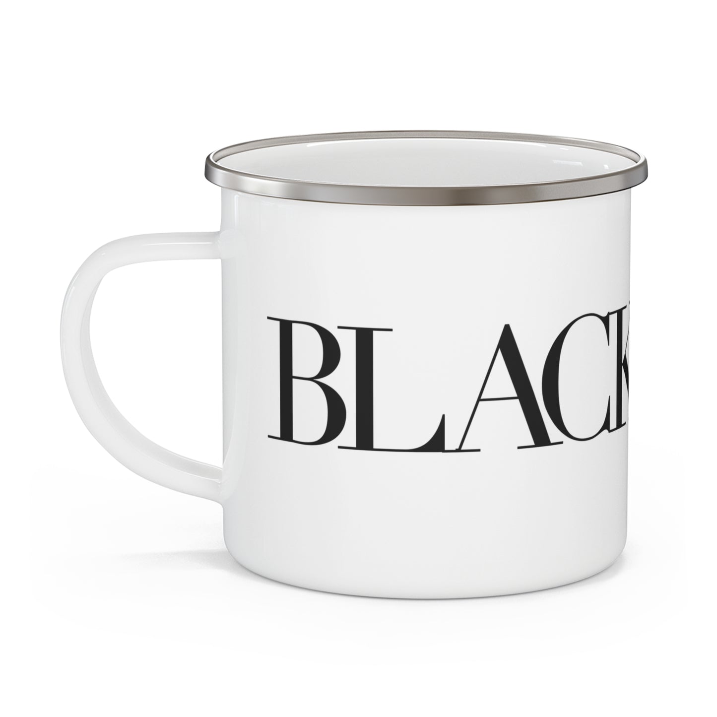 41 Tilt Black Rock  Enamel Camping Mug