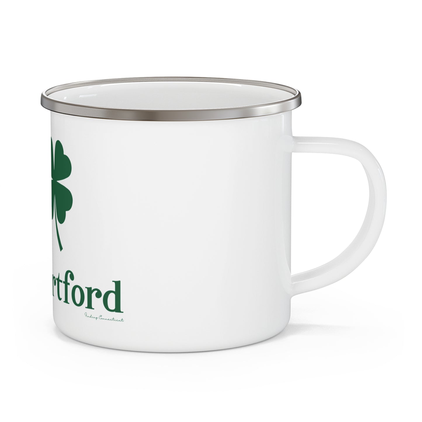 I Clover West Hartford Enamel Camping Mug