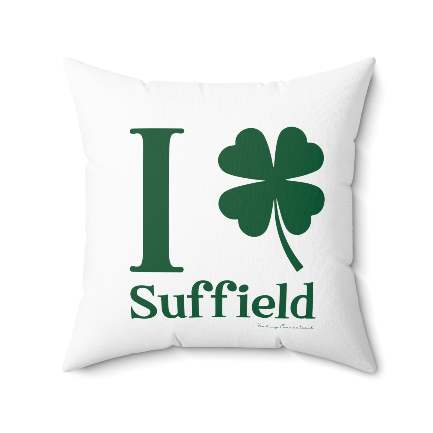 I Clover Suffield Spun Polyester Square Pillow
