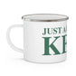 Just a kid from Kent  Enamel Camping Mug
